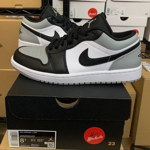 Nike Air Jordan 1 Low Grey Shadow Toe Shoes 553558-052 (GS) Youth & Men's Sizes